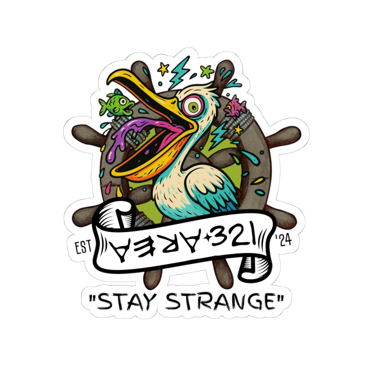 AREA321 "Stay Strange" Kiss-Cut Stickers