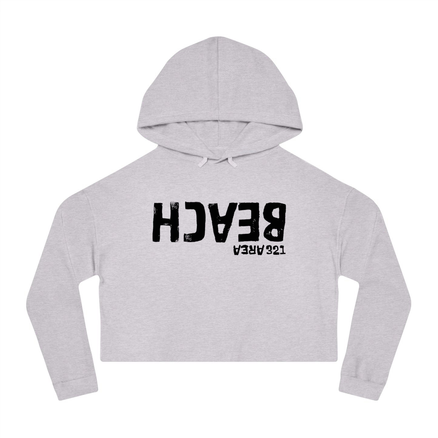 AREA321 "Beach" FLipside Cropped Hoodie