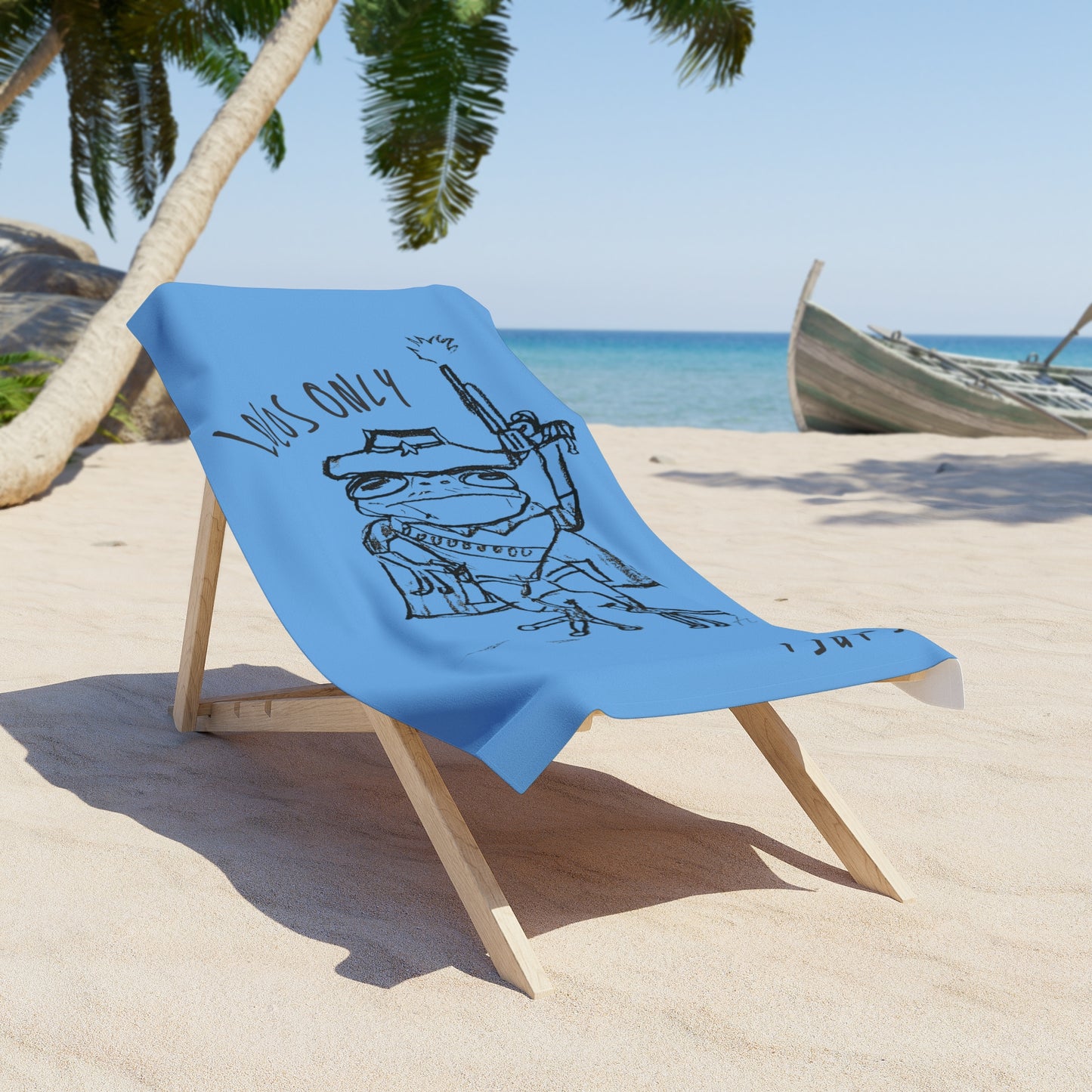 AREA321 "Locos Only" Frog Beach Towel