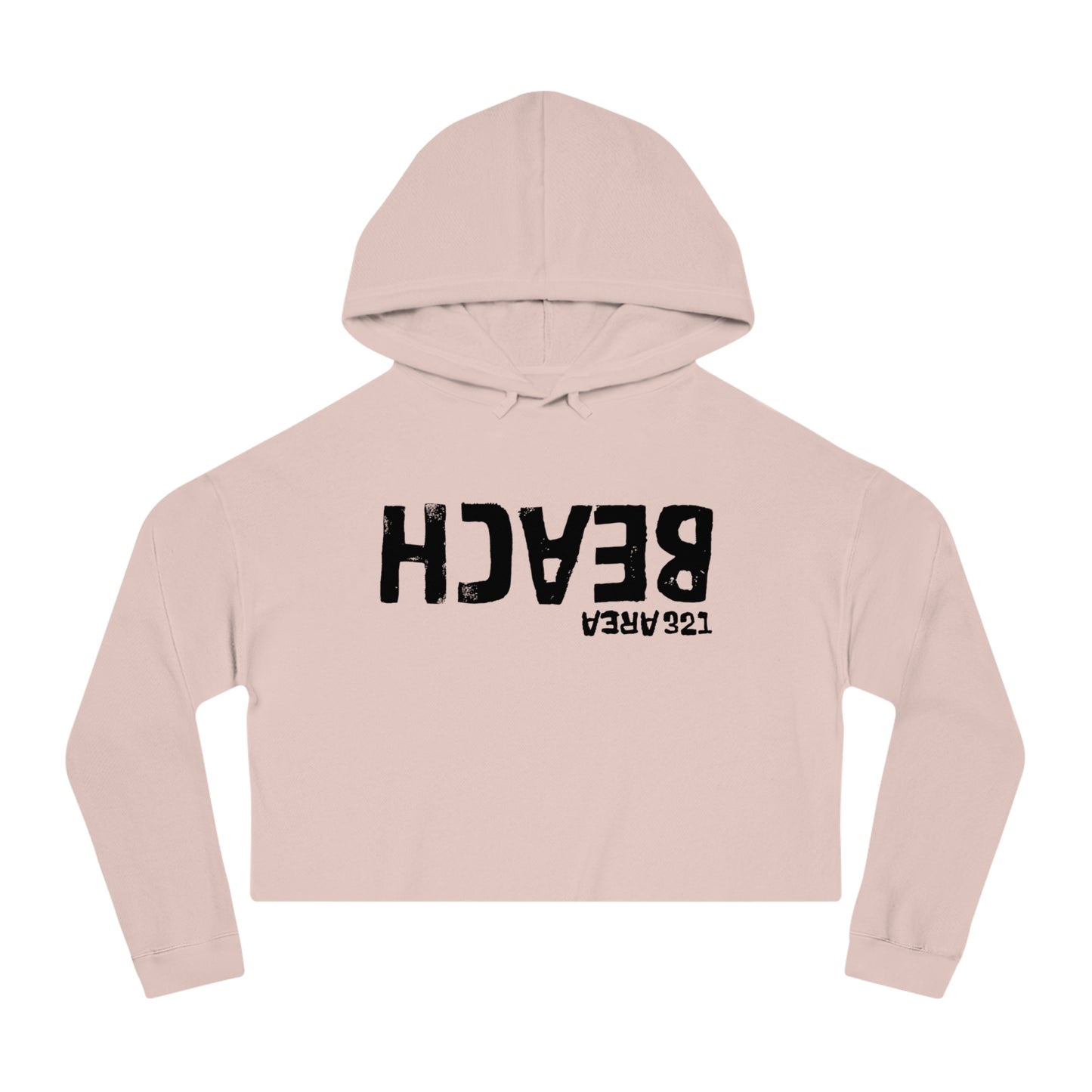 AREA321 "Beach" FLipside Cropped Hoodie