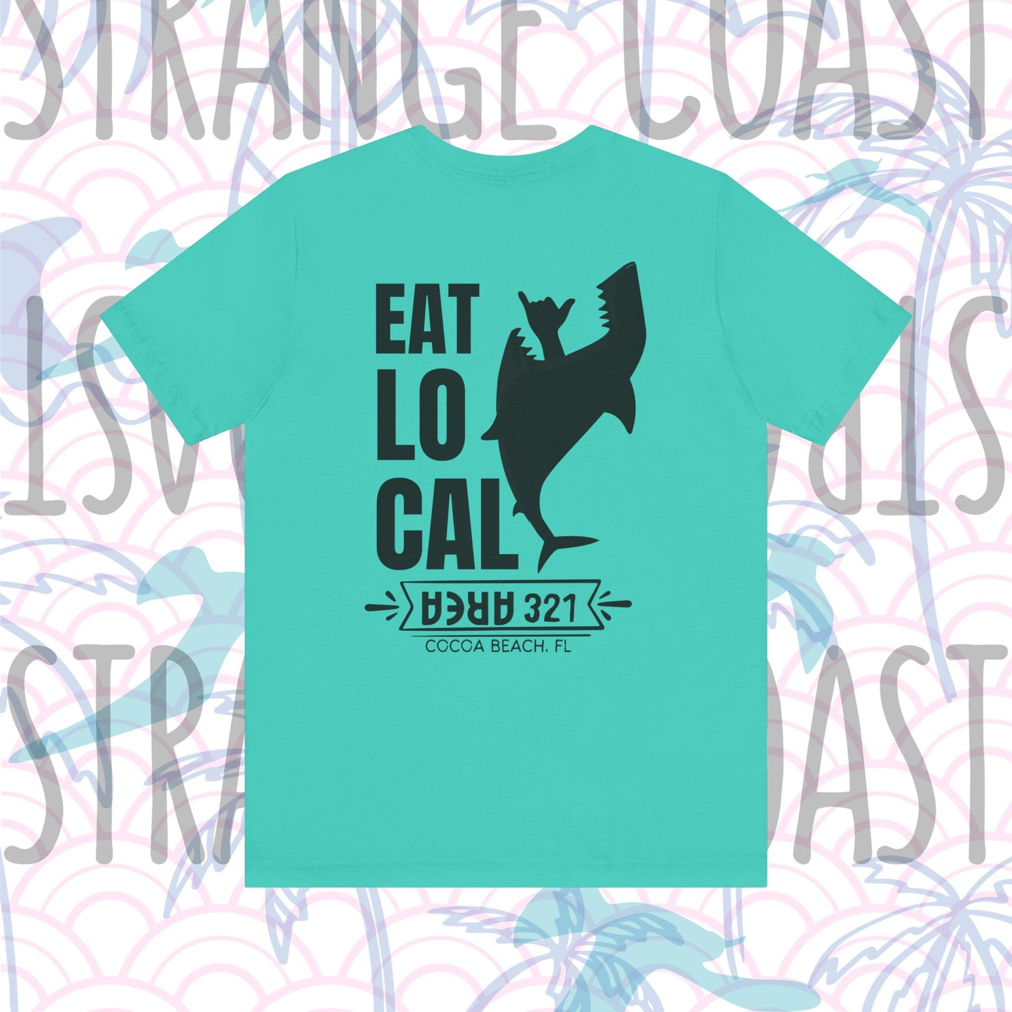 EAT LOCAL Cocoa Beach Shark Shirt