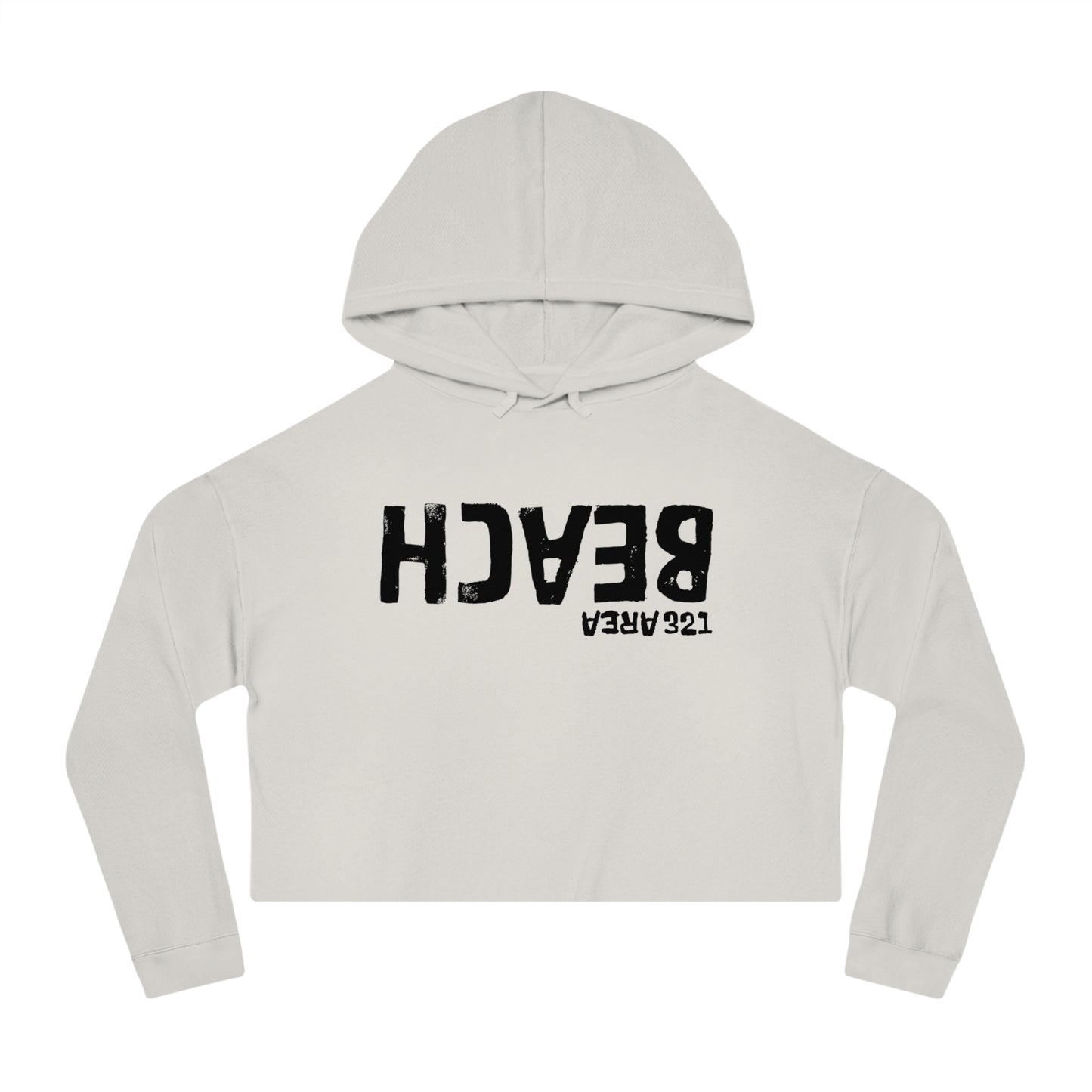 AREA321 "Beach" FLipside Cropped Hoodie
