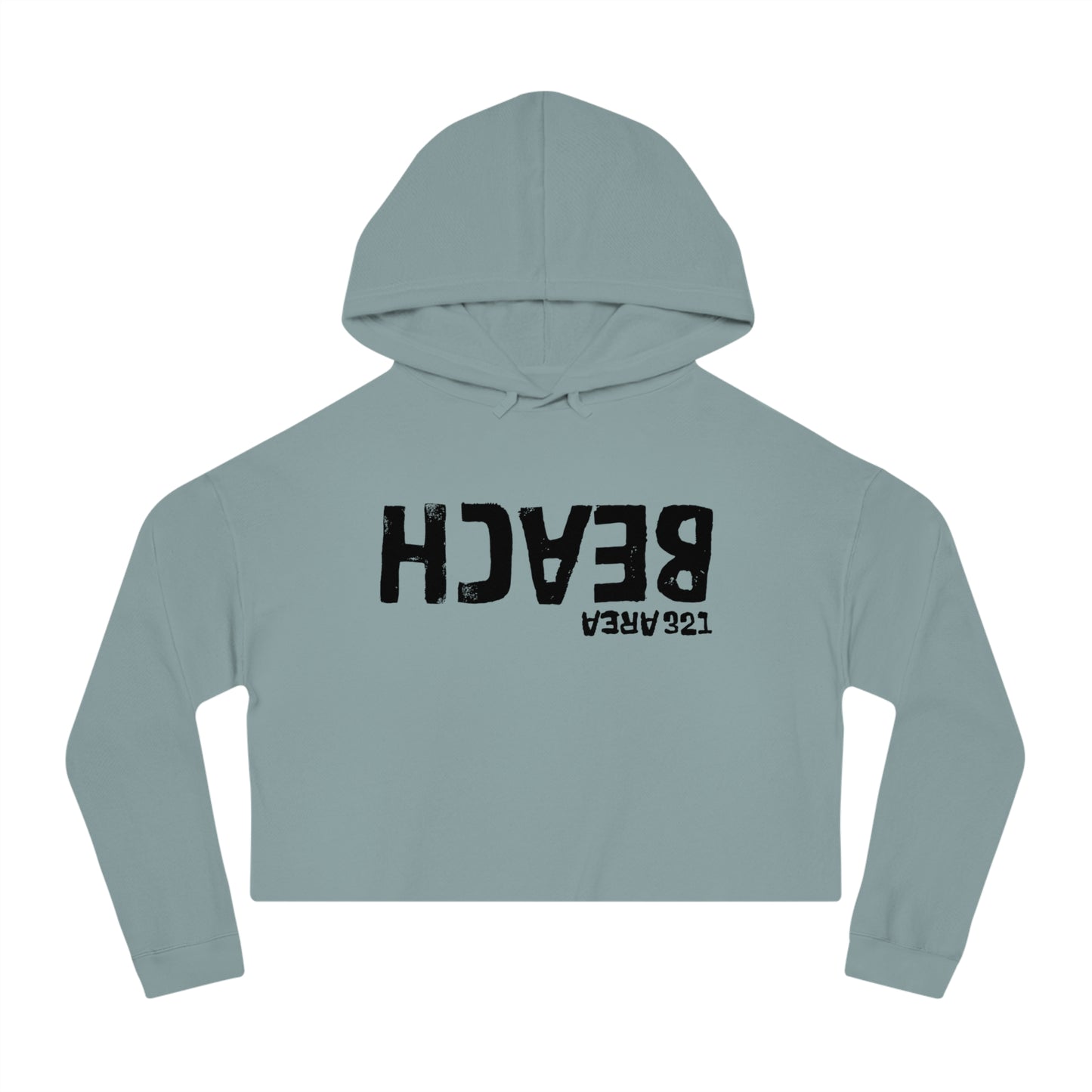 AREA321 "Beach" FLipside Cropped Hoodie