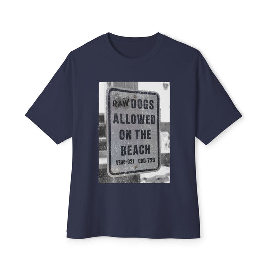 AREA321 "RAW DOGS" City Ordnance Unisex Oversized Boxy Tee