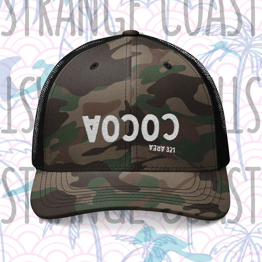 AREA321 "FLipside" Cocoa Camouflage Trucker Hat