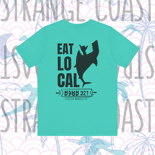 EAT LOCAL Cocoa Beach Shark Shirt
