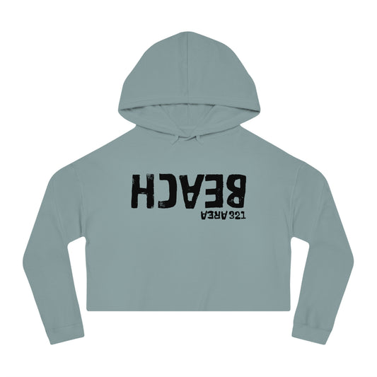 AREA321 "Beach" FLipside Cropped Hoodie